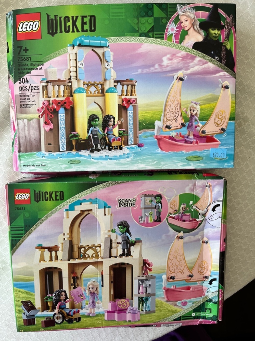 New in Box * flaws * LEGO Wicked Set (Price per  BOX-Multi)  304 pcs Shiz Uni
